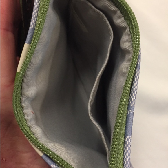 Like New Coach Wristlet Blue Green Bone colors - Picture 9 of 10